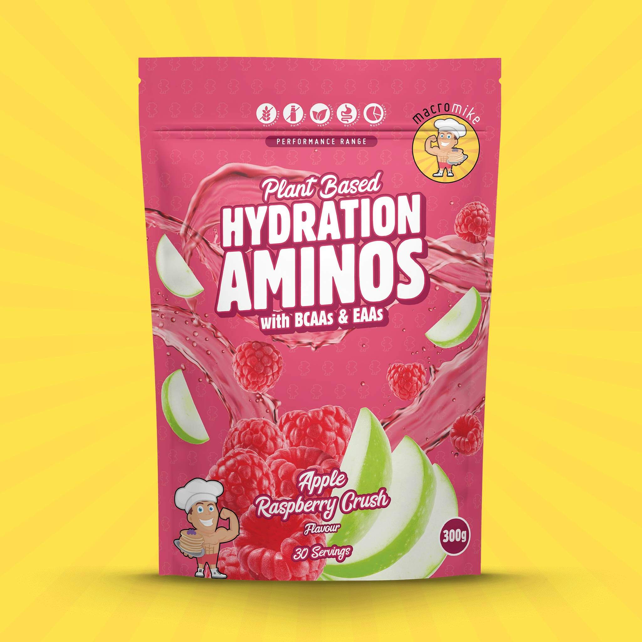 Apple Raspberry Crush Hydration Aminos (300g Bag) - Image 3