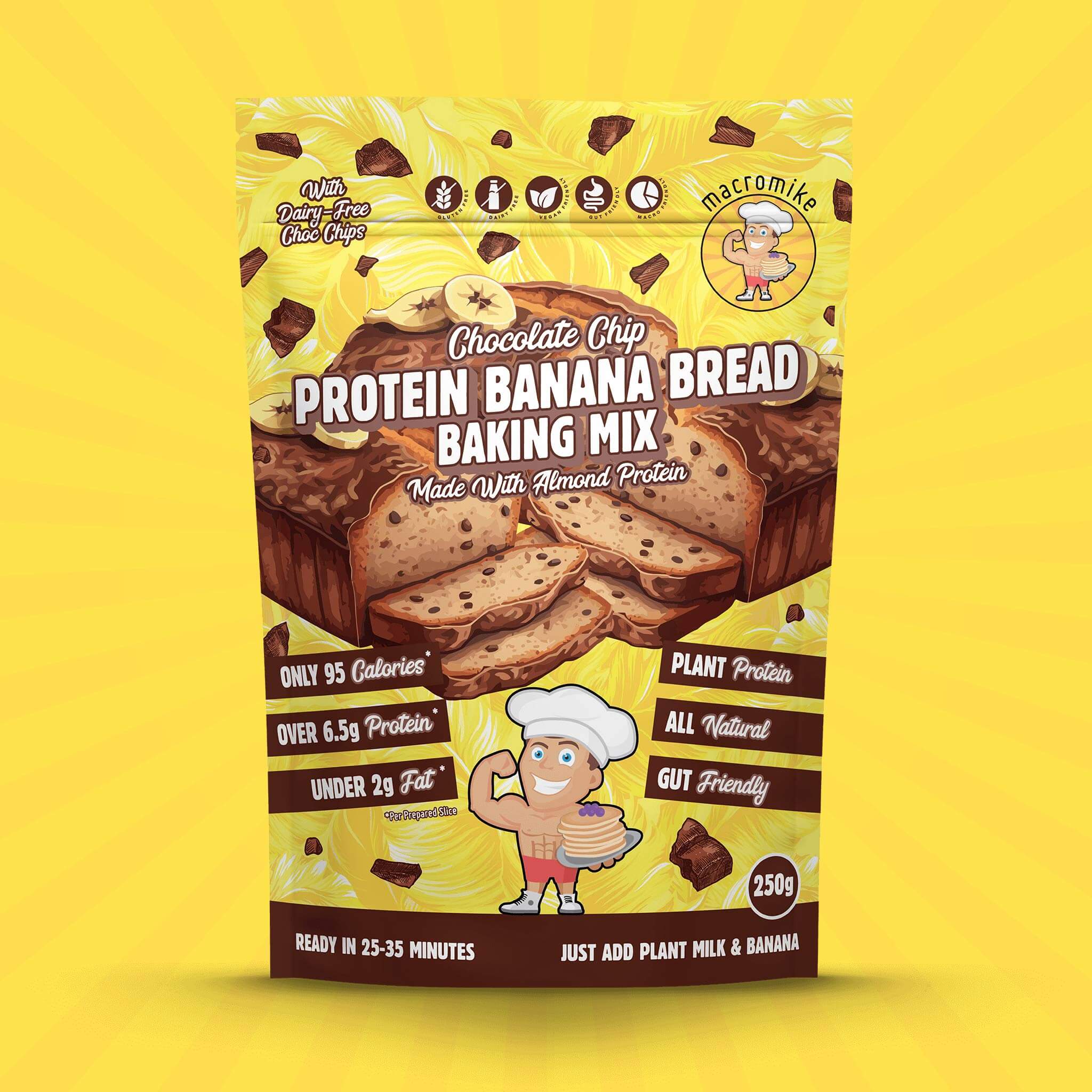 Chocolate Chip Banana Bread Baking Mix (250g Bag) - Image 3