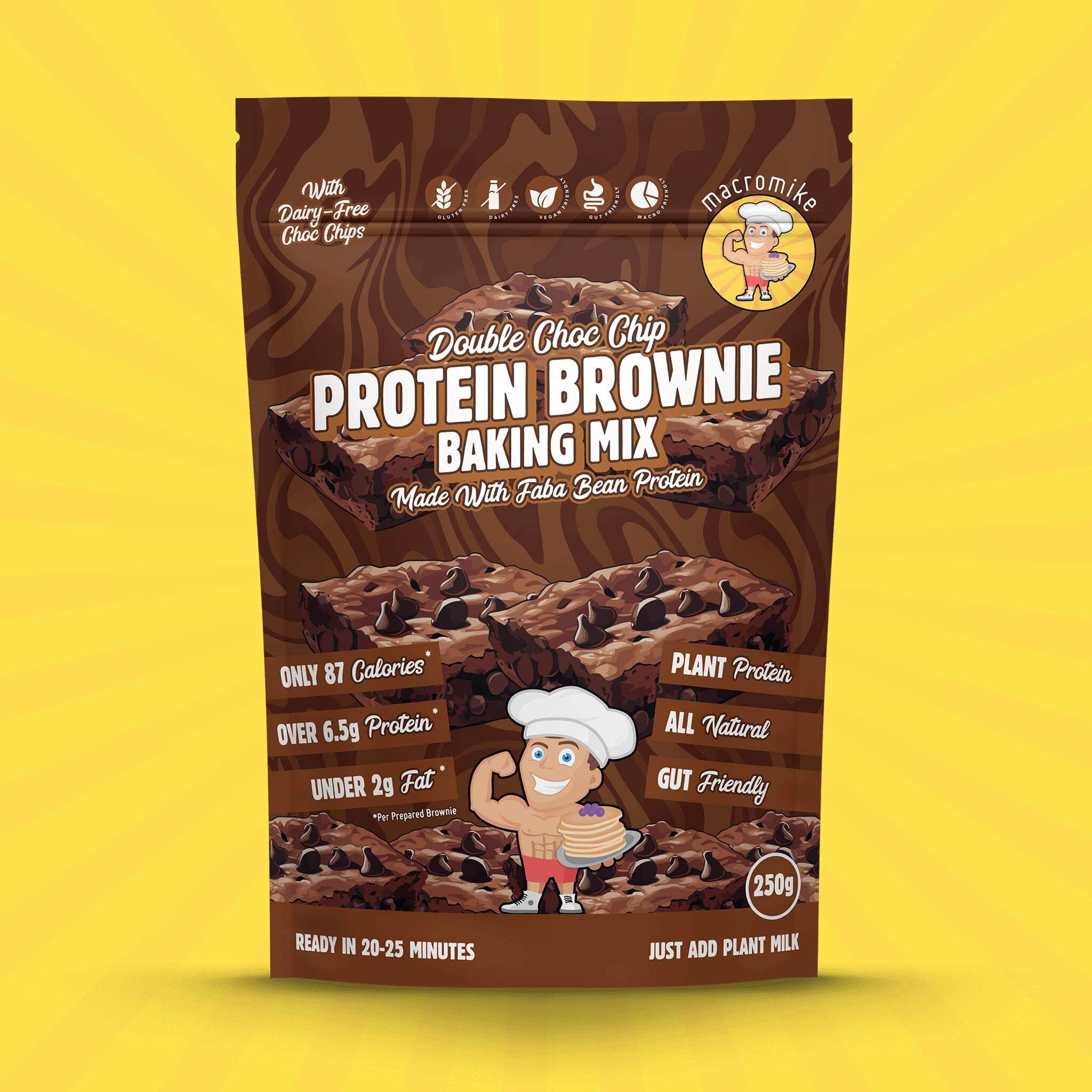 Double Choc Chip Brownie Baking Mix (250g Bag) - Image 3