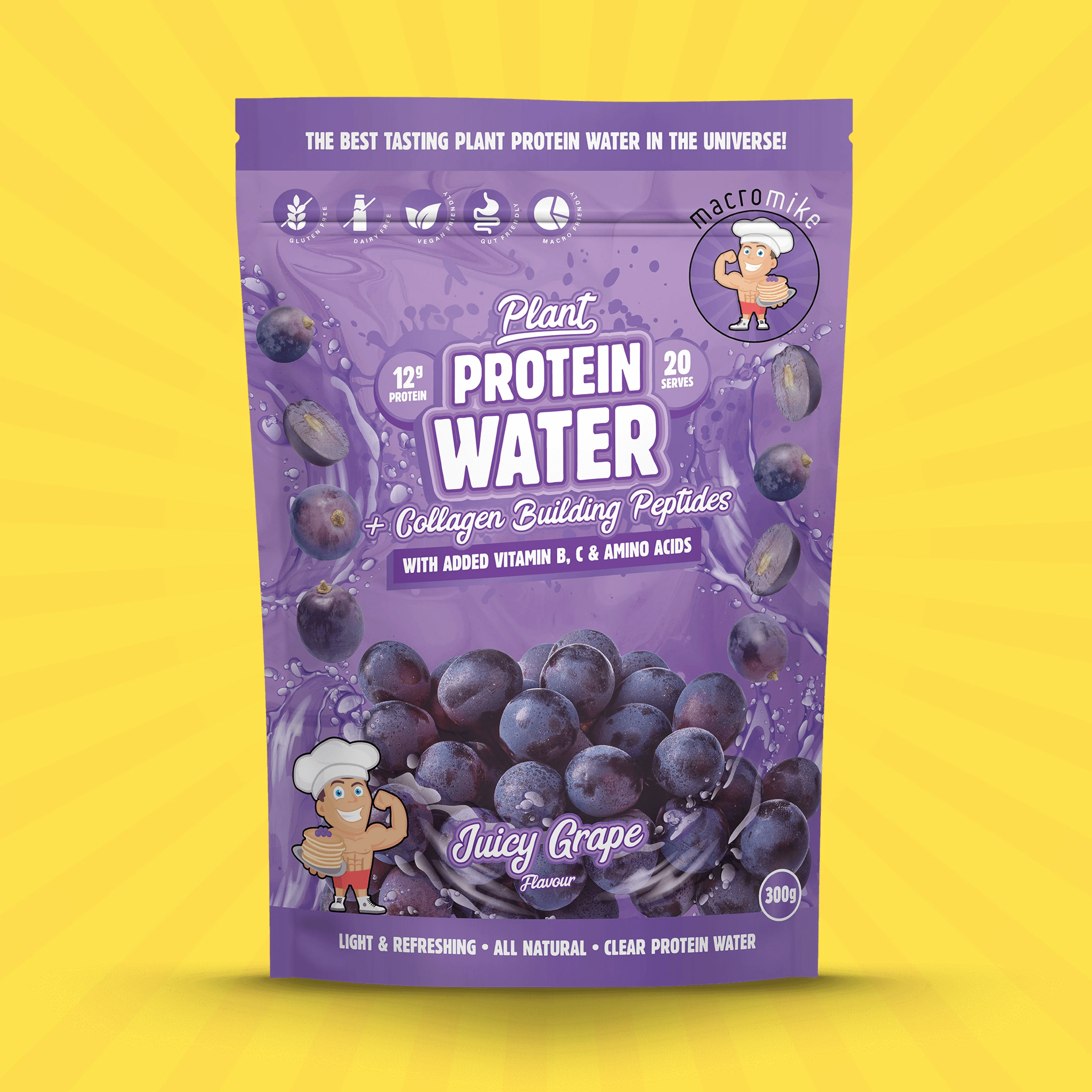 Juicy Grape Plant Protein Water (300g Bag) - Image 3