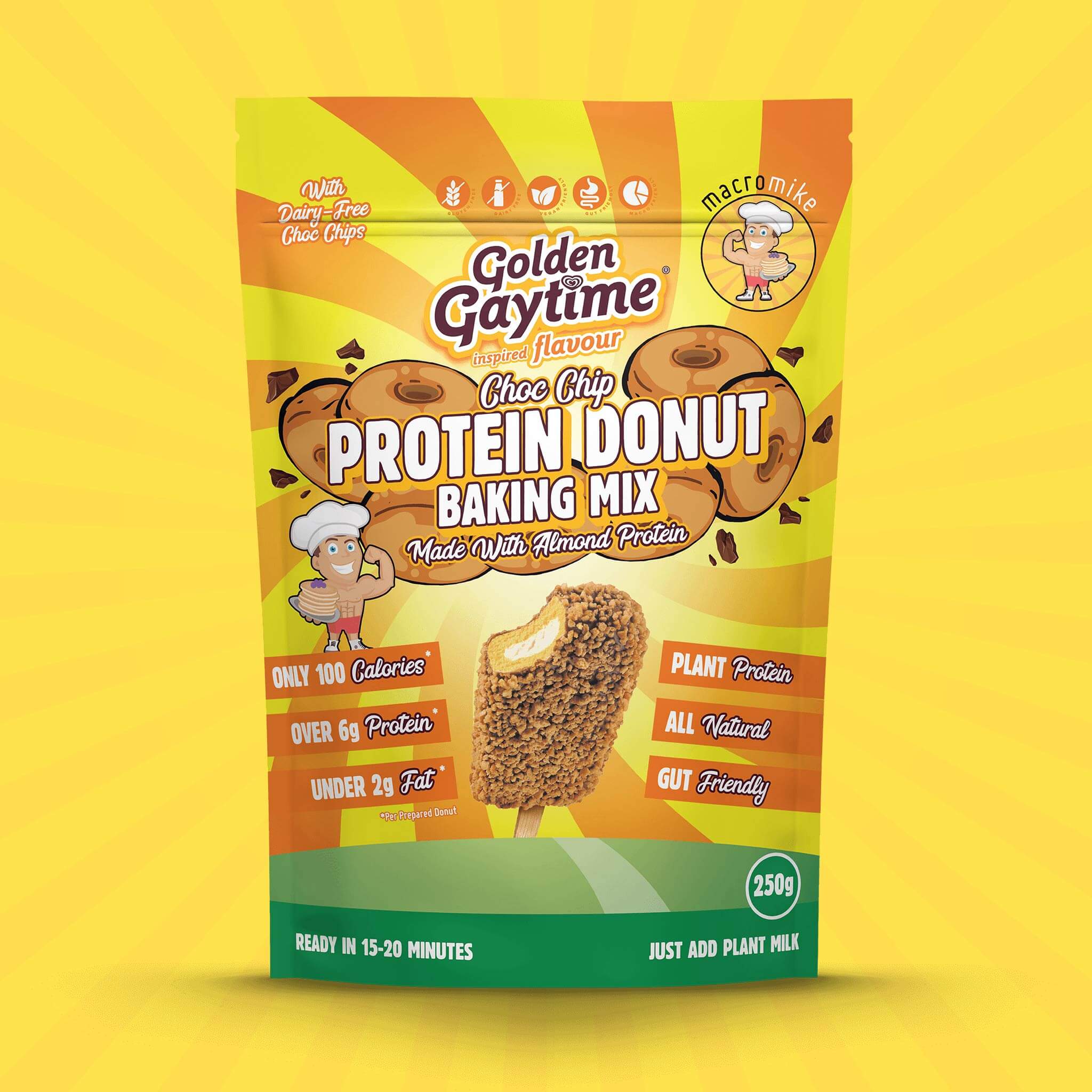 Macro Mike x Golden Gaytime Donut Baking Mix (250g Bag) - Image 3