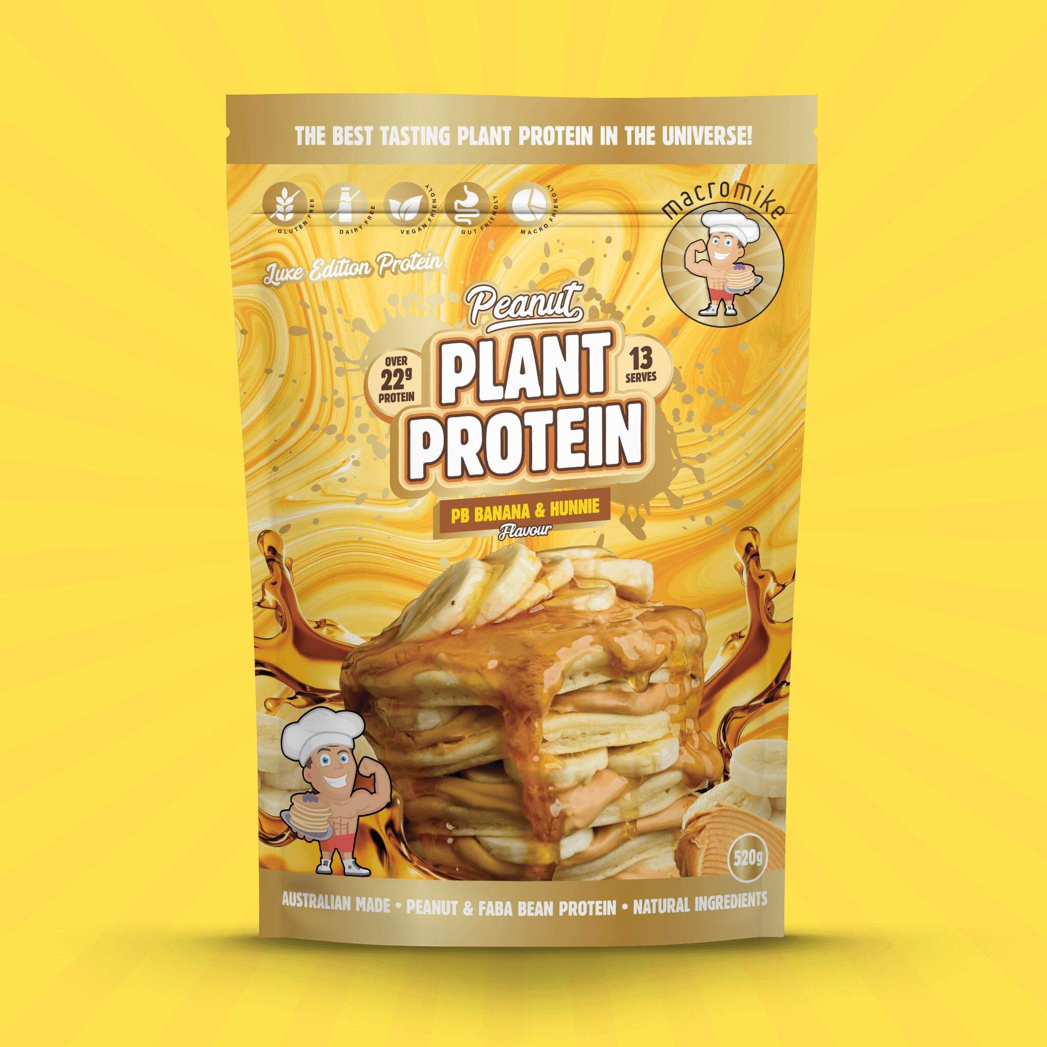 PB Banana & Hunnie Peanut Butter Protein (520g Bag) - Image 3