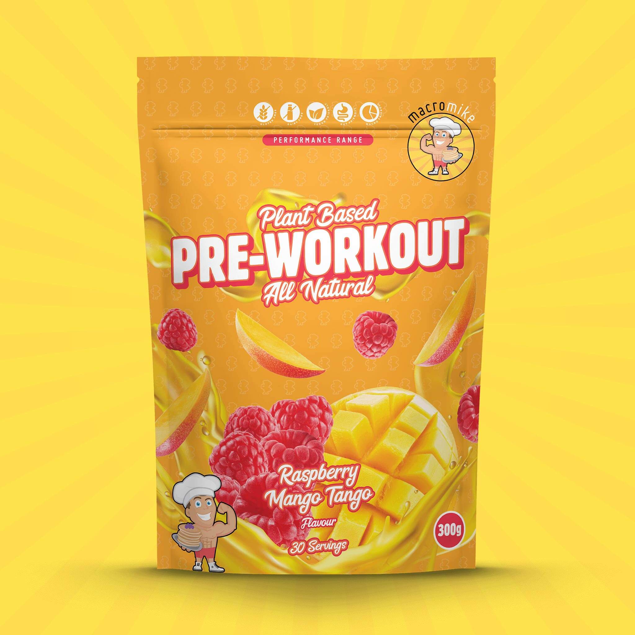 Raspberry Mango Tango Pre-Workout (300g Bag) - Image 3